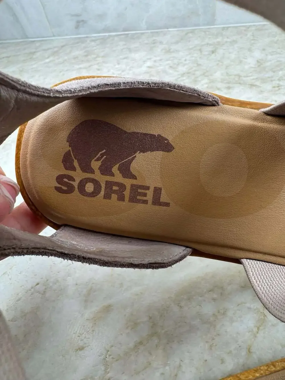 Sorel Ella II Blush Elastic Strap Comfort Sandals Size 10.5